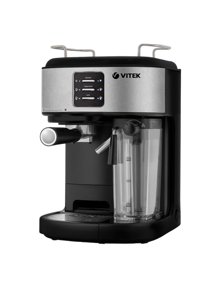 Кофеварка рожковая VITEK VT-8489, 1250Вт, Серебристый