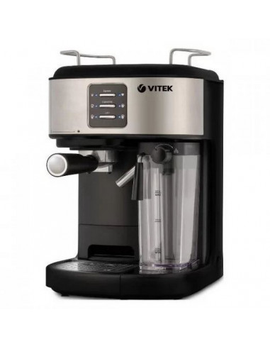 Кофеварка рожковая VITEK VT-8489, 1250Вт, Серебристый