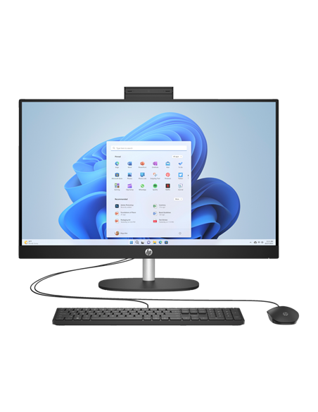 Computer All-in-One HP 7X9W4EA, 27", Intel Core i5-1335U, 16GB/512GB, FreeDOS, Negru