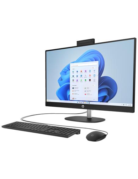 Моноблок HP 7X9W4EA, 27", Intel Core i5-1335U, 16Гб/512Гб, FreeDOS, Чёрный