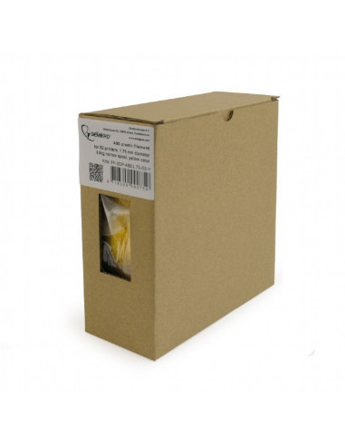Filament pentru imprimantă 3D Gembird FF-3DP-ABS1.75-02-Y, ABS, Galben , 1.75 mm, 0,6 kg