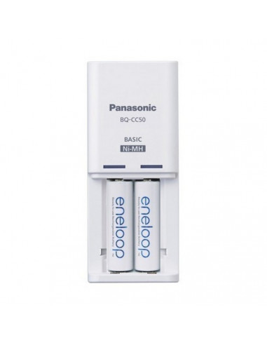 Încărcător Acumulatori Panasonic BQ-CC50, Alb