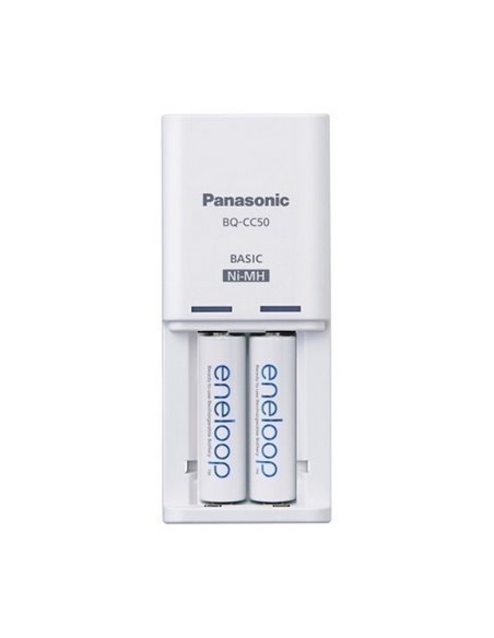 Încărcător Acumulatori Panasonic BQ-CC50, Alb