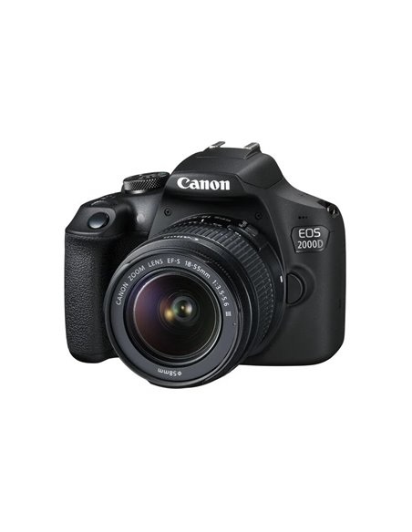 Aparat foto DSLR Canon EOS 2000D & EF-S 18-55mm f/3.5-5.6 DC III KIT