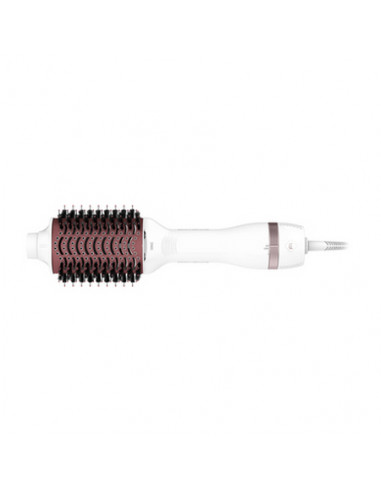 Uscător de păr-perie Rowenta Volumizer Oval Brush CF6135F0, 800 W, Alb | Roz