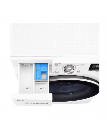 Mașină de spălat LG F4WV509S1E, 9kg, Alb