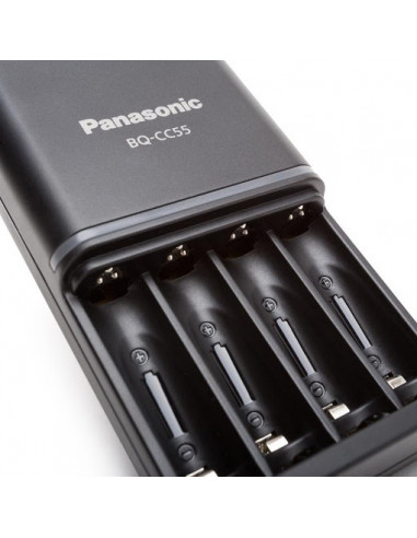 Încărcător Acumulatori Panasonic K-KJ55HCD40E, Negru