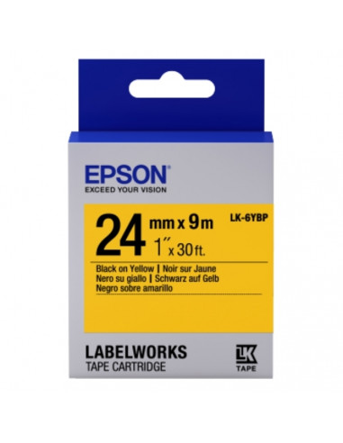 Картридж с лентой Epson LK-6YBP, 24 мм x 9 м