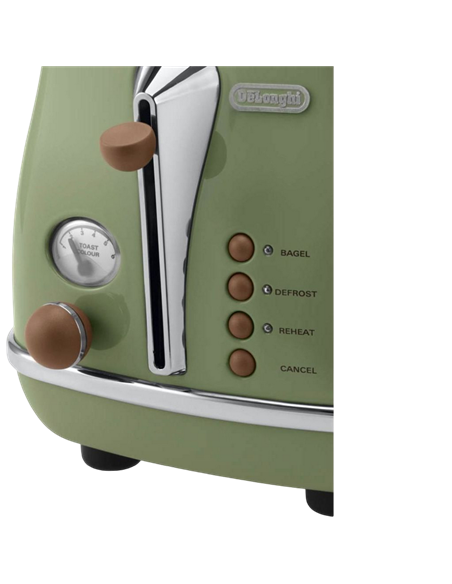 Тостер DeLonghi CTOV 2103 GR, Зеленый Тостер DeLonghi CTOV 2103 GR, Зеленый