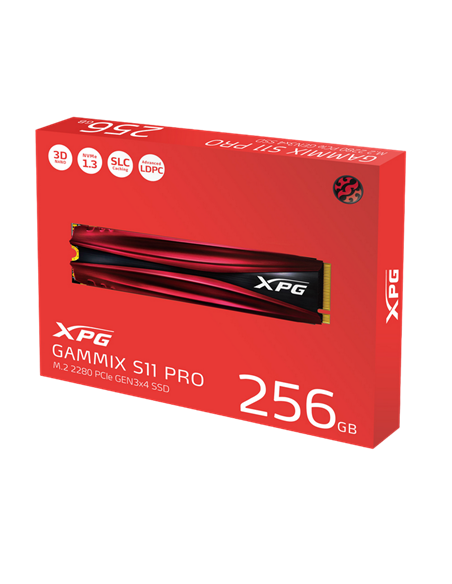 Накопитель SSD ADATA XPG GAMMIX S11 Pro, 256Гб, AGAMMIXS11P-256GT-C