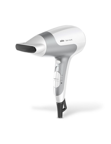 Uscător de păr BRAUN Satin Hair 5 PowerPerfection, 2500 W, Alb