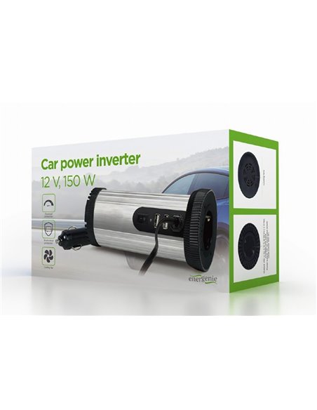 Invertor Auto Energenie EG-PWC150-01, 150W, Argintiu