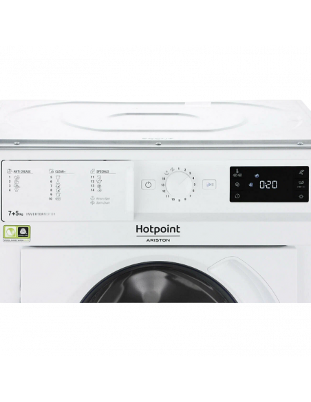Mașină de spălat cu uscător Whirlpool BI WDWG 75148 EU, 7kg, Alb