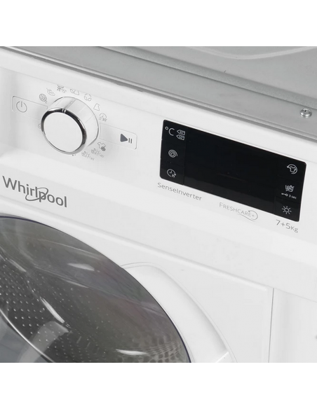 Mașină de spălat cu uscător Whirlpool BI WDWG 75148 EU, 7kg, Alb
