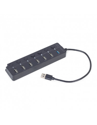 Adaptor Hub Gembird UHB-U3P1U2P6P-01, Negru