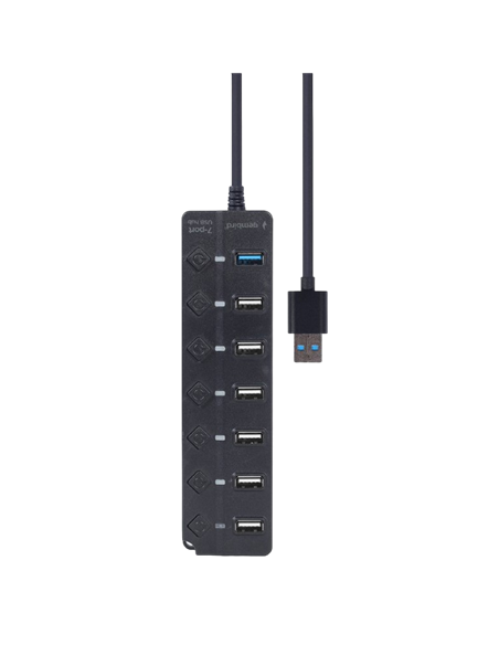 USB-концентратор Gembird UHB-U3P1U2P6P-01, Чёрный