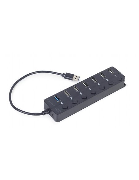 USB-концентратор Gembird UHB-U3P1U2P6P-01, Чёрный