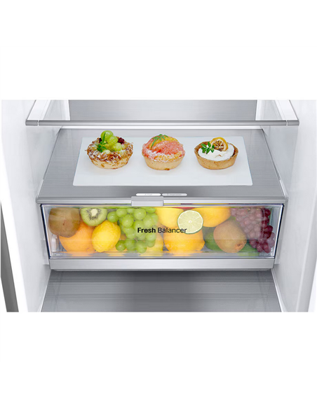 Холодильник LG GBV7280BPY, Нержавеющая сталь