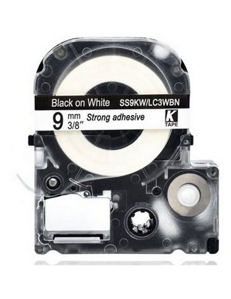 Epson LK-3WBN, 9мм х 9м