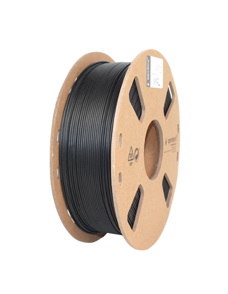 Нить для 3D-принтера Gembird 3DP-PLA+1.75-02-BK, PLA+, Черный, 1.75 мм, 1кг