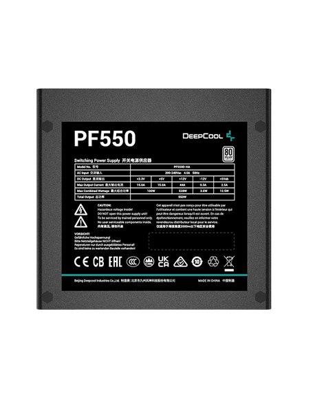 Sursă Alimentare PC Deepcool PF550, 550 W, ATX