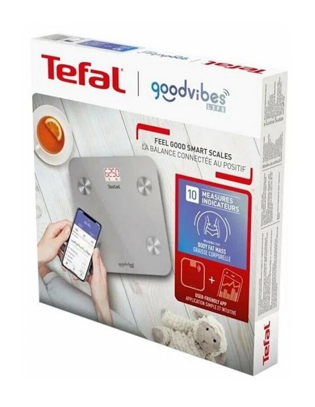 Электронные напольные весы Tefal BM9600S1, Серебристый