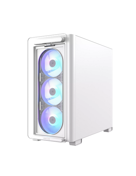 Компьютерный корпус ASUS A23 PLUS TG ARGB, Mini-Tower, Белый