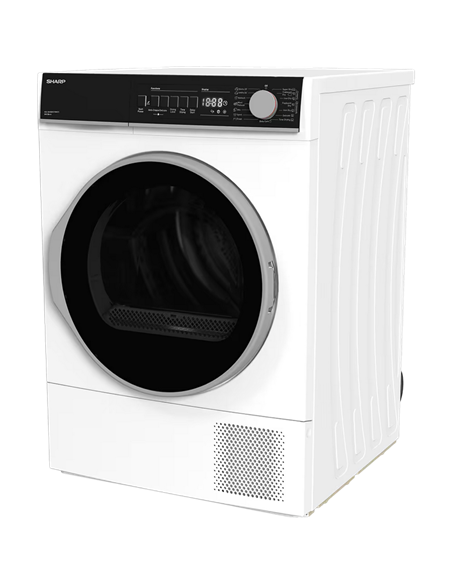 Сушильная машина Sharp KDNHB8S7GW21EE, 8кг, Белый