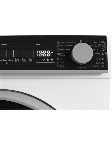 Сушильная машина Sharp KDNHB8S7GW21EE, 8кг, Белый