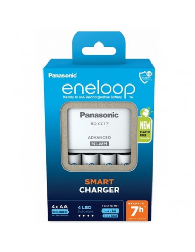 Încărcător Acumulatori Panasonic K-KJ17MCD40E, Alb