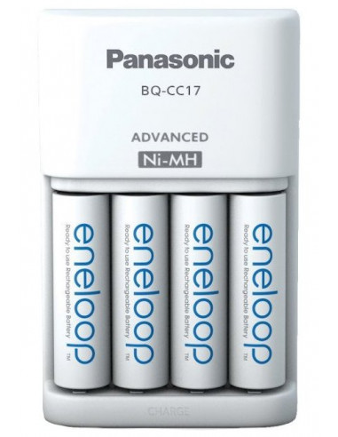 Încărcător Acumulatori Panasonic K-KJ17MCD40E, Alb