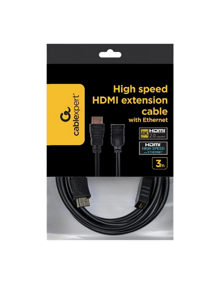 Cablu Video Cablexpert CC-HDMI4X-10, HDMI (M) - HDMI (F), 3m, Negru