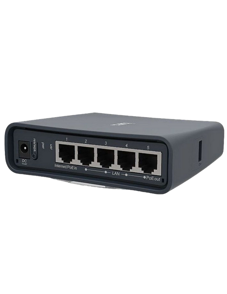 Router fără fir MikroTik hAP AC Lite Tower, Negru