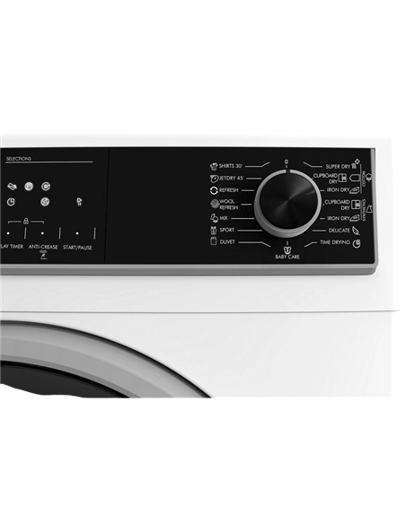 Сушильная машина Sharp KDHHH8S8GW3EE, 8кг, Белый
