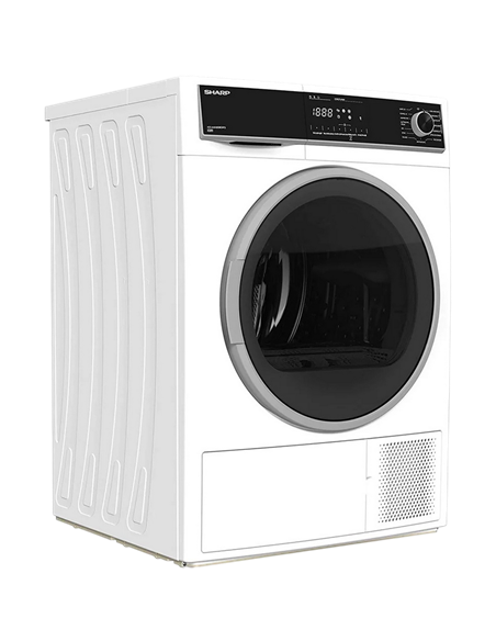 Сушильная машина Sharp KDHHH8S8GW3EE, 8кг, Белый