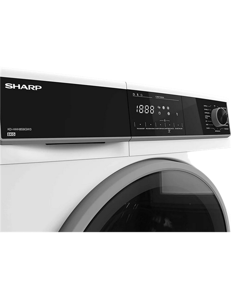 Сушильная машина Sharp KDHHH8S8GW3EE, 8кг, Белый