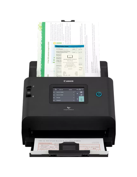 Scaner de documente cu alimentare automată Canon imageFORMULA DR-S350NW, A4, Negru