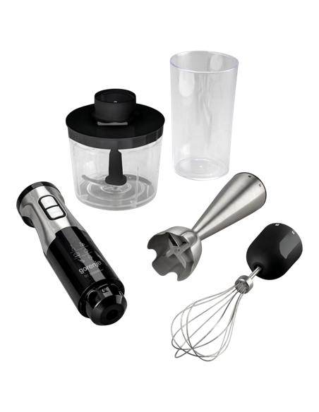 Blender de mână Gorenje HBX1000E, Oțel Inoxidabil | Negru
