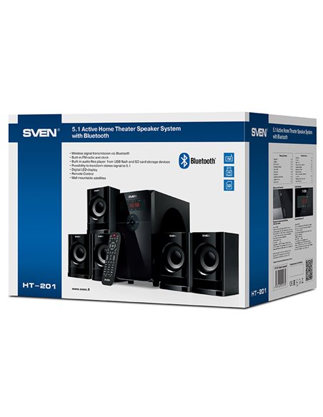 Sistem audio SVEN HT-201, Negru