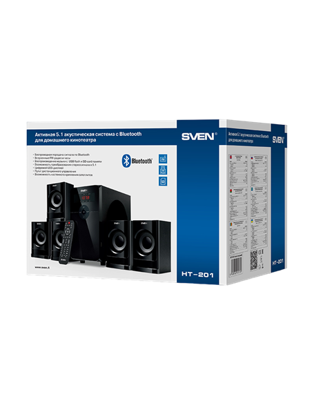 Sistem audio SVEN HT-201, Negru