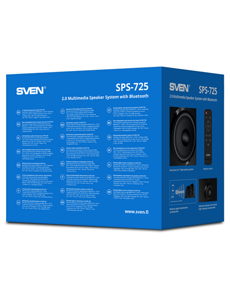 Sistem audio 2.0 CH SVEN SPS-725, Negru