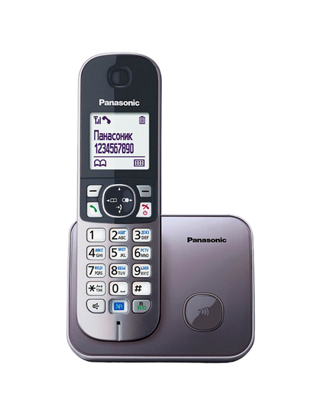 Радиотелефон Panasonic KX-TG6811, Серый металлик Радиотелефон Panasonic KX-TG6811, Серый металлик