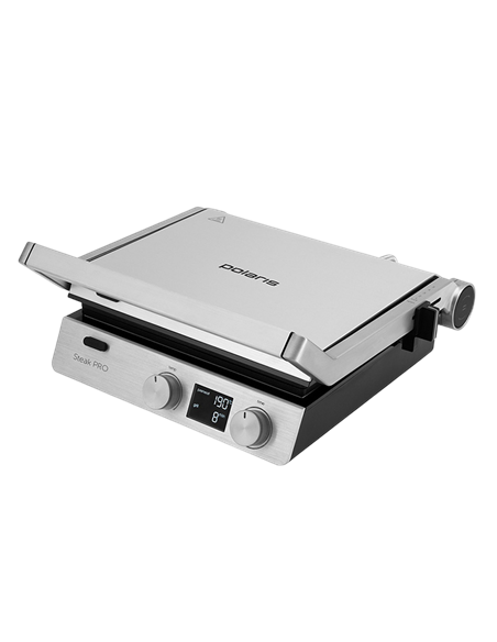 Электрический Гриль Polaris PGP3005, 2000Вт, Серебристый