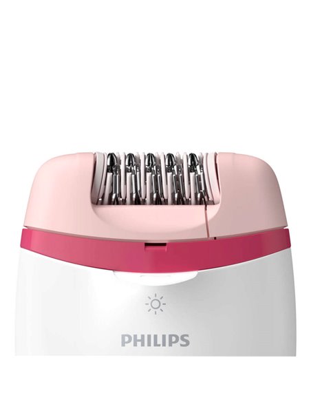 Epilator PHILIPS BRE255/00, Alb/Roz