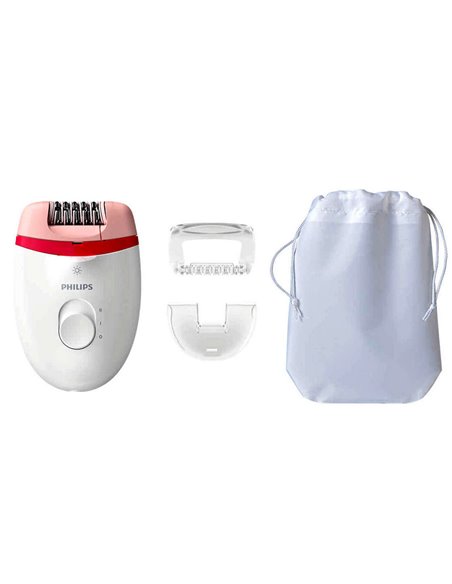 Epilator PHILIPS BRE255/00, Alb/Roz