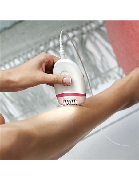 Эпилятор PHILIPS BRE255/00, Белый/Розовый Эпилятор PHILIPS BRE255/00, Белый/Розовый
