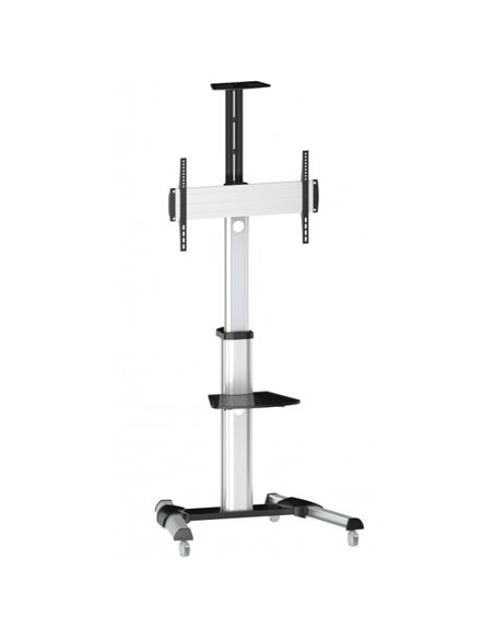Suport TV Mobil Reflecta TV Stand 70VC-Shelf, Argintiu