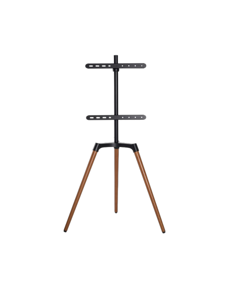 Подставка под телевизор на ножке Reflecta TV Stand Elegant 65W black/walnut, #23219, Чёрный
