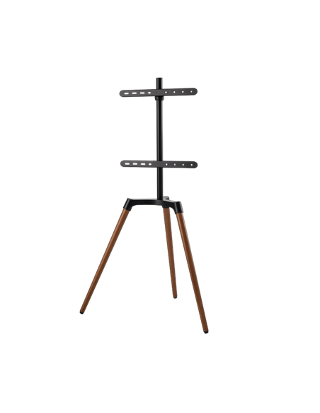 Подставка под телевизор на ножке Reflecta TV Stand Elegant 65W black/walnut, #23219, Чёрный