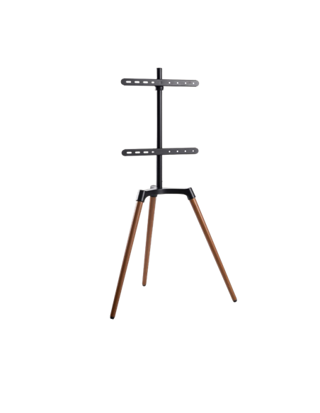 Подставка под телевизор на ножке Reflecta TV Stand Elegant 65W black/walnut, #23219, Чёрный